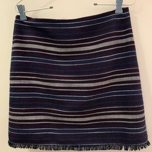 Loft tweed and fringe skirt